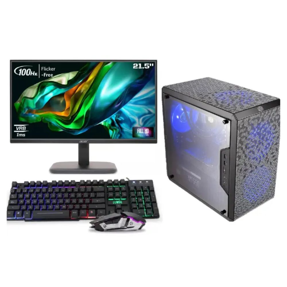 Combo PC AP Steel Ryzen 7 5700G RAM 16GB SSD 512GB R57162KCR 4 Fan Monitor 22″ Acer