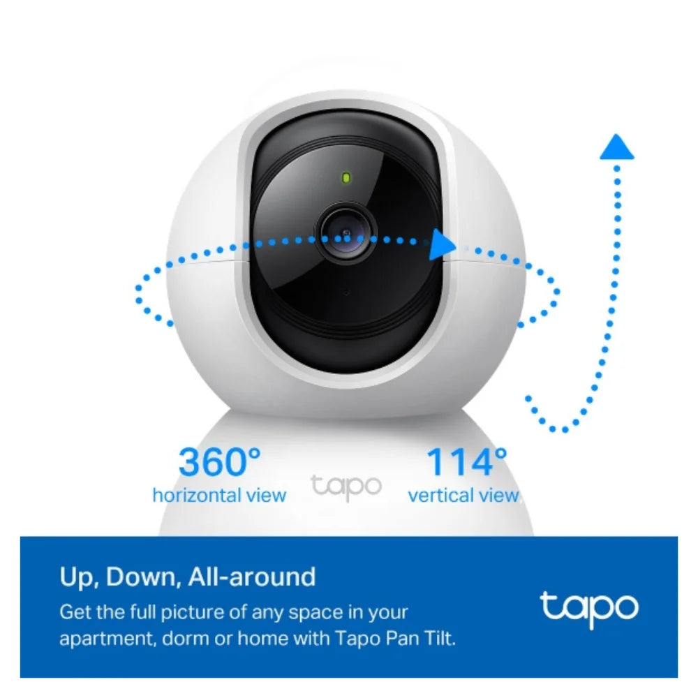 Camara Tplink Ip Wifi 1080p Video 360 Grados x 2 Unidades TAPO C200P2