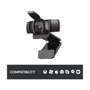 Cámara Web Logitech C920s PRO Full HD 1080p con Micrófono Estéreo y Tapa de Privacidad