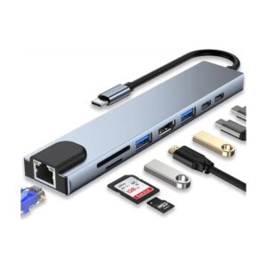 Adaptador Multipuertos 8 En 1 Xternalport X Kim