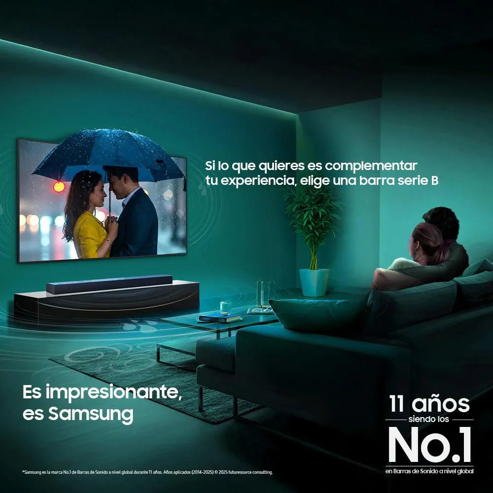 Barra de Sonido Samsung HW-B400F/ZL | Bluetooth | Sonido Envolvente | USB | Subwoofer Integrado | Garantía 12 Meses