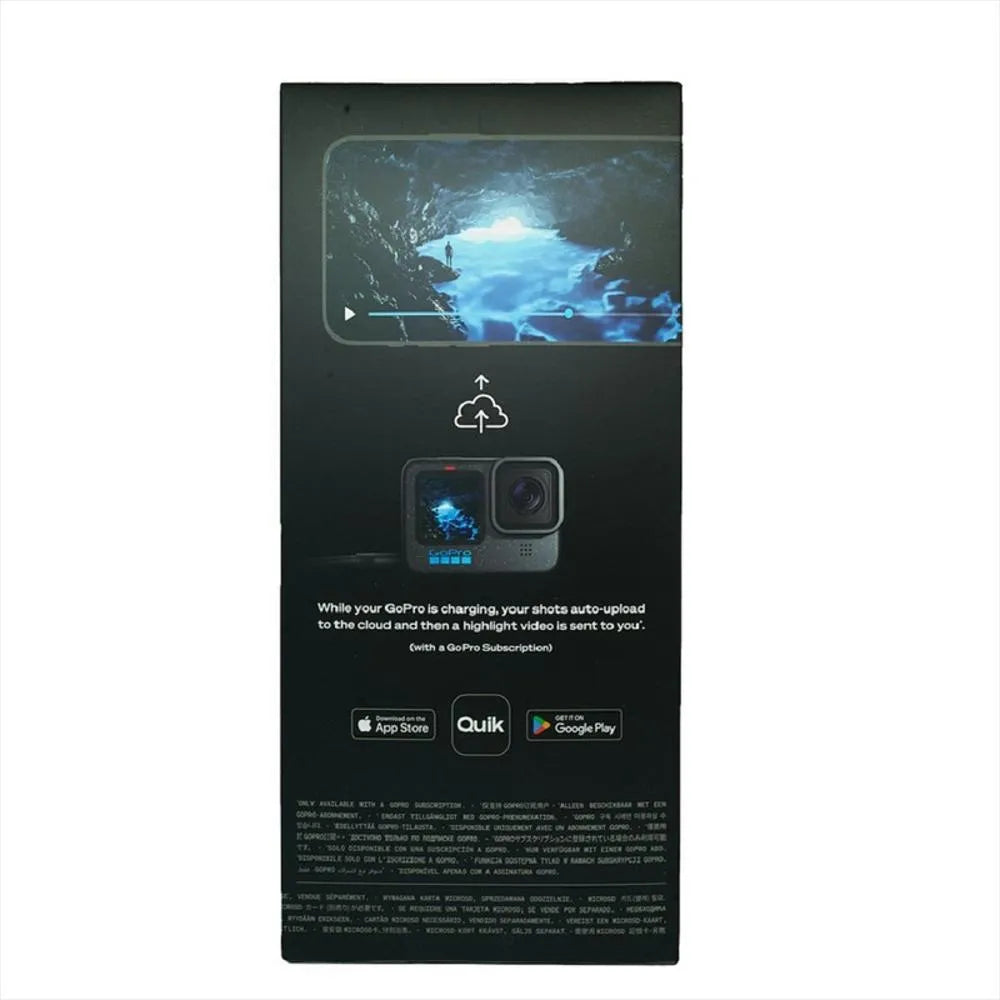 Cámara GoPro Hero 12 Black | 5.3K 60FPS | 27MP | HyperSmooth 6.0 | Sumergible 10m | Garantía 12 Meses