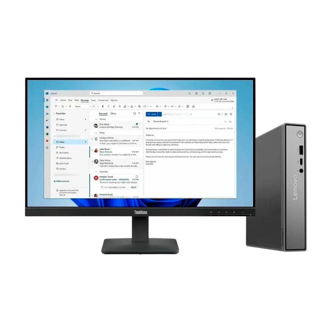 PC Lenovo ThinkCentre Neo 50Q G5 Core i5 210H | 8GB RAM | 512GB SSD | Monitor 21.5” FHD | Incluye Teclado y Mouse | Garantía 1 Año