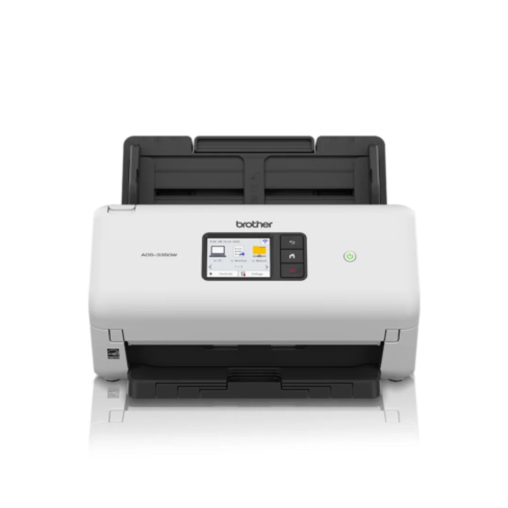 Escáner Brother ADS-3350W Dúplex Automático | 40 PPM | WiFi | ADF 60 Hojas | Garantía 12 Meses