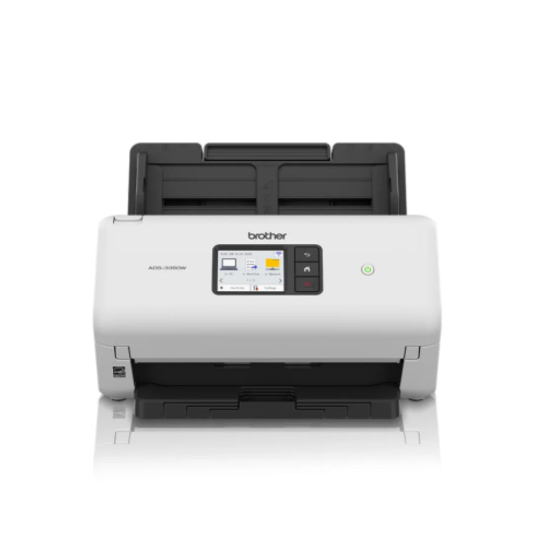 Escáner Brother ADS-3350W Dúplex Automático | 40 PPM | WiFi | ADF 60 Hojas | Garantía 12 Meses