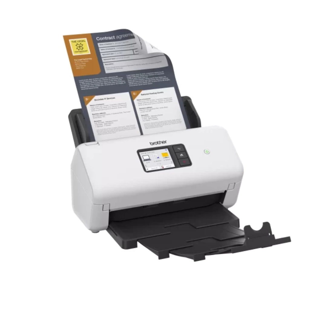 Escáner Brother ADS-3350W Dúplex Automático | 40 PPM | WiFi | ADF 60 Hojas | Garantía 12 Meses