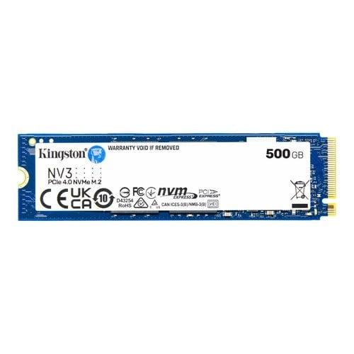 Kingston NV3 SSD M.2 PCIe 4.0 500GB – Velocidad Ultra 6000MB/s para Gaming y Creadores