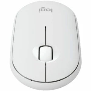 Mouse Logitech Pebble M350 Blanco Inalámbrico Bluetooth con Clic Silencioso