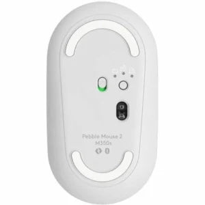 Mouse Logitech Pebble M350 Blanco Inalámbrico Bluetooth con Clic Silencioso